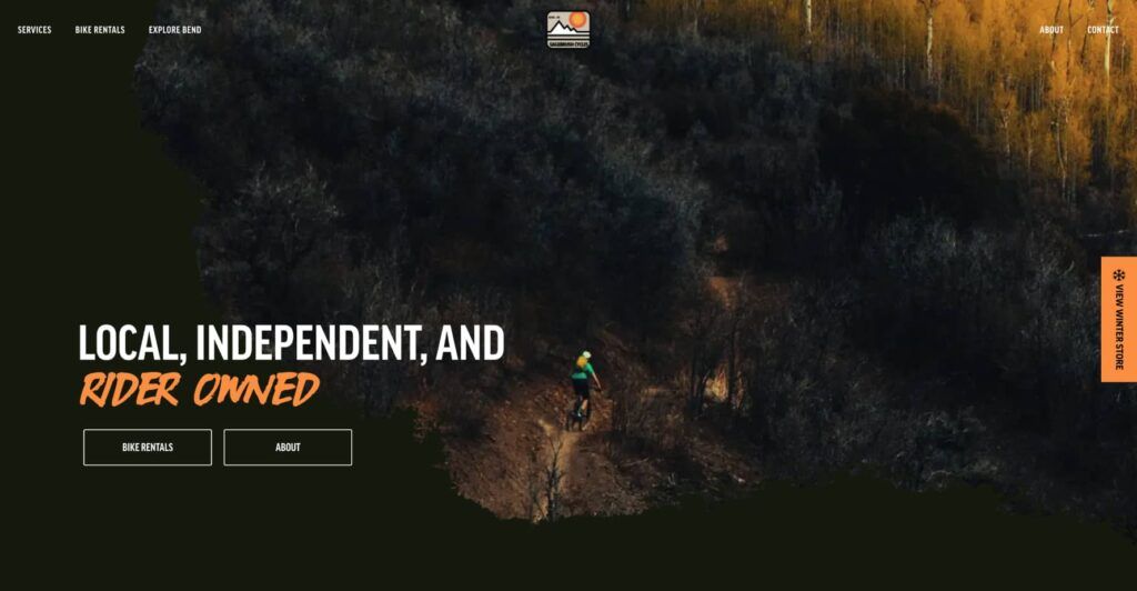 Screenshot of Sagebrush home page