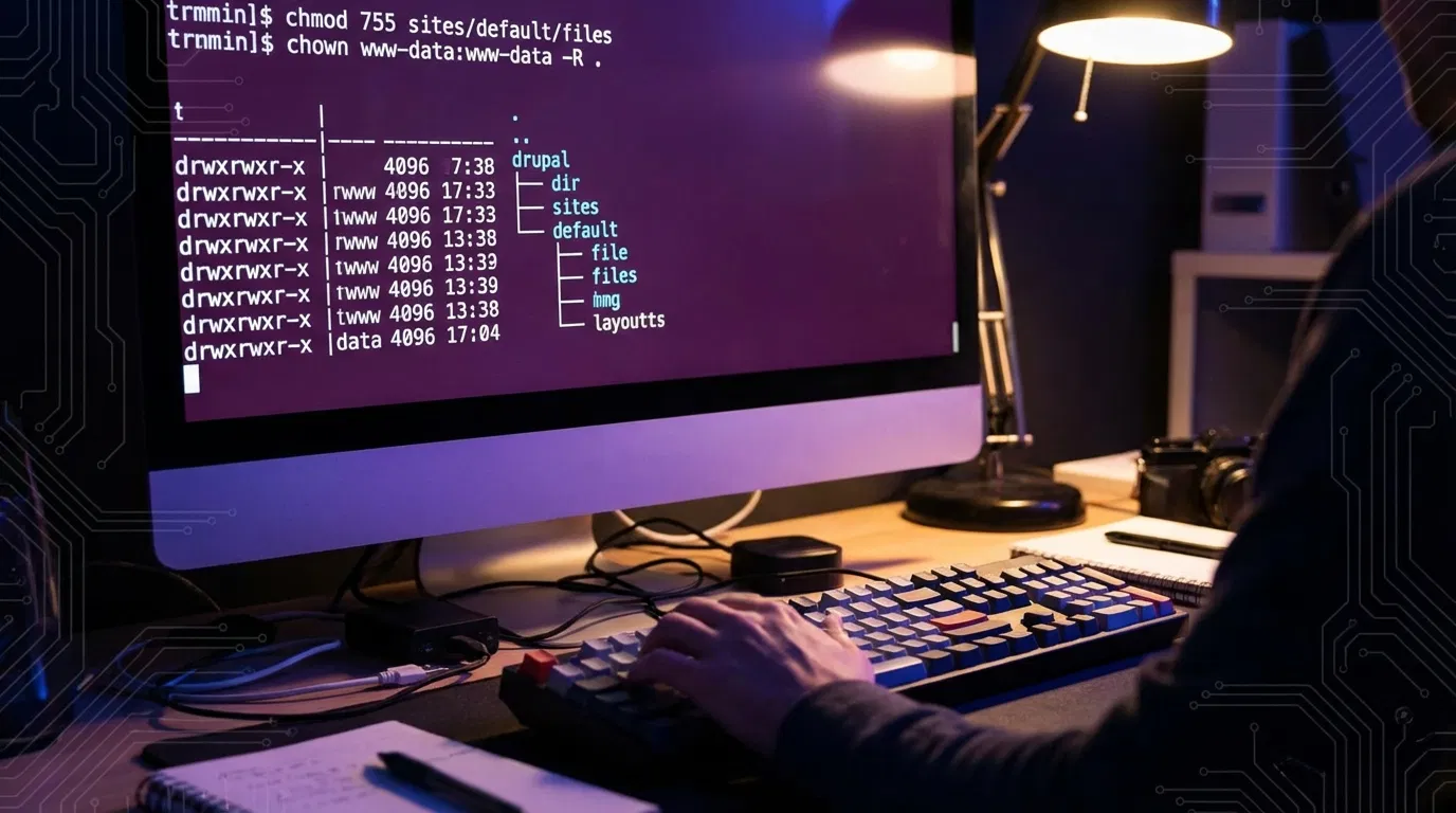 Fixing Permissions on the Files Directory in Drupal image