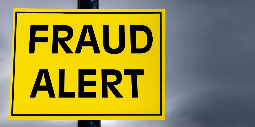 Data Collection - Fraud Alert Sign